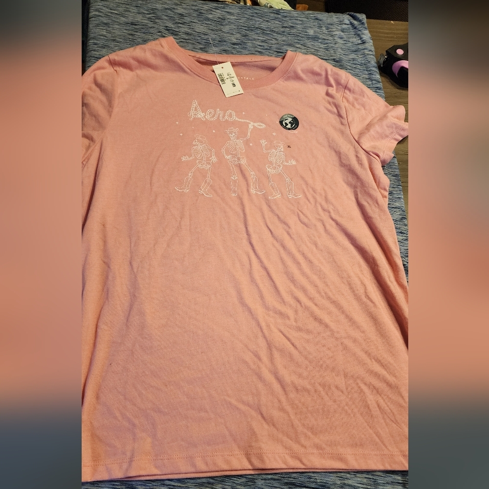 Aeropostale Skeleton Rodeo Shirt